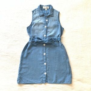 Anthropologie Cloth & Stone blue mini dress